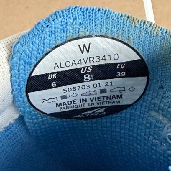 Altra Escalante Athletic Running Shoes Womens 8 Blue White Low Top Lace Up - Picture 5 of 10